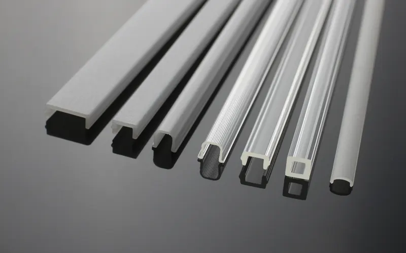A range of LED diffuser covers in different widths